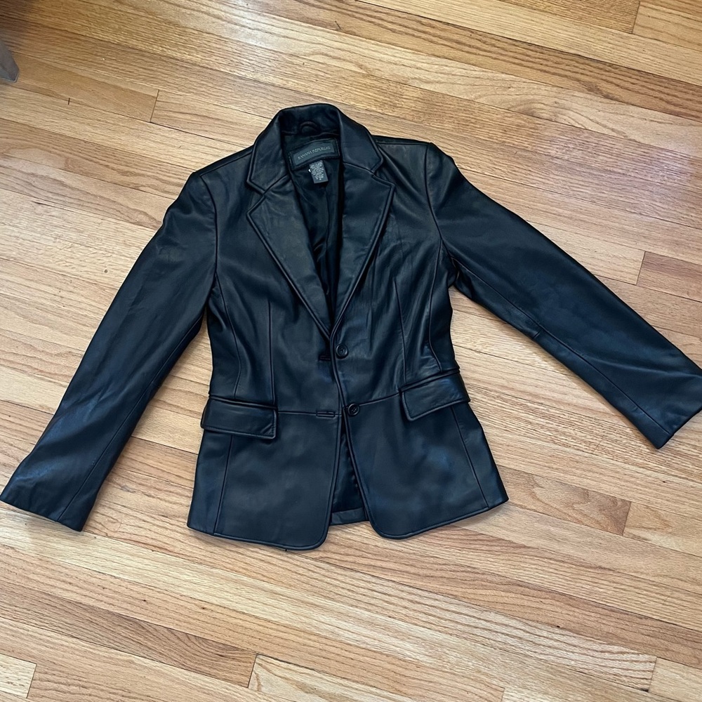 100% Genuine Leather Vintage Coat From Banana Republic